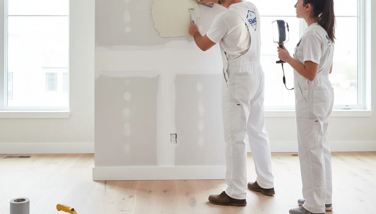 Professional drywall repair and wall painting in Tampa, FL home by expert local painters