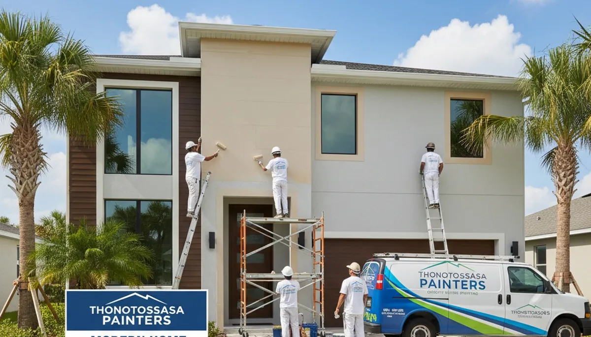 Professional house painting service in Tampa, FL for residential exterior and interior projects