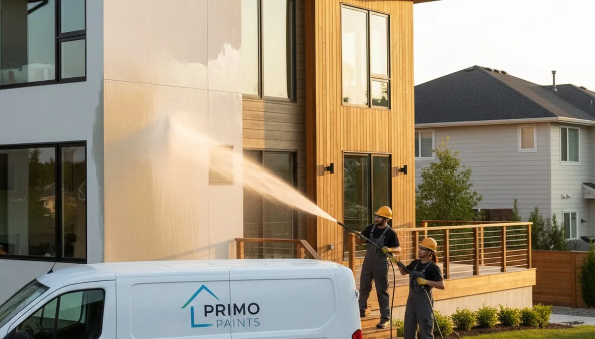 Professional pressure cleaning service restoring home exterior surfaces in Tampa, FL